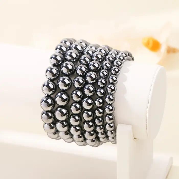 Bracelet obsidienne noire naturelle pour bien-être et sérénité bijoux pour femmes et hommes occasions spéciales meditation santé