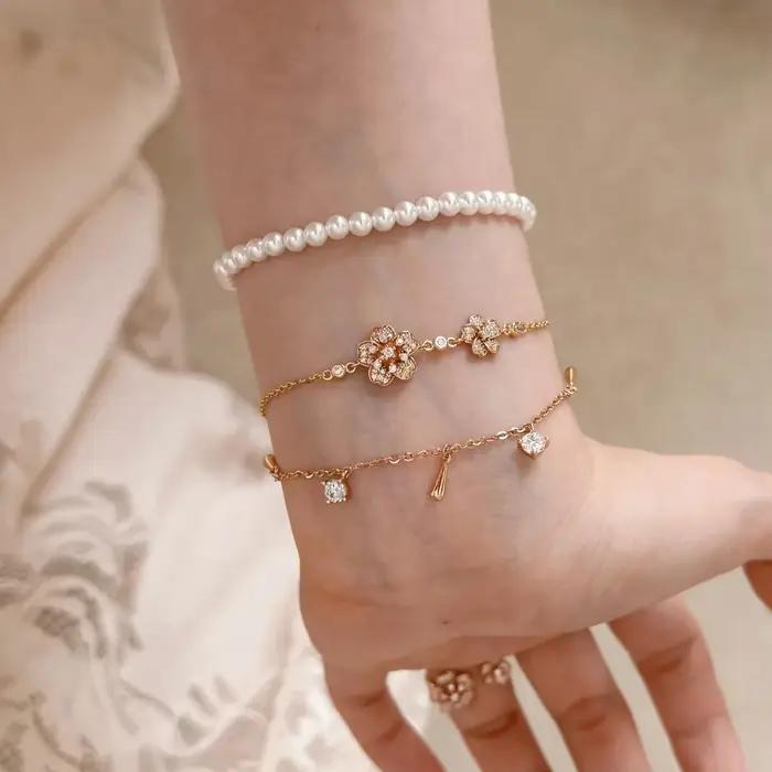 Foyimagination-Ensembles de bijoux de conception de fleurs rétro français pour femmes