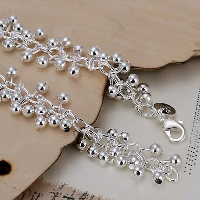 Bracelets à breloques en argent regardé 925 pour femme
