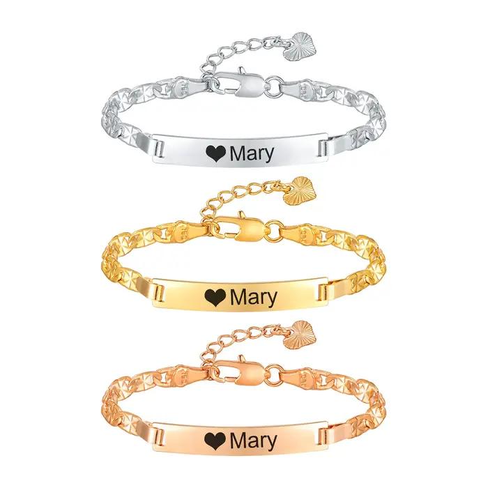 Bracelet de pierre de naissance personnalisé pour femme