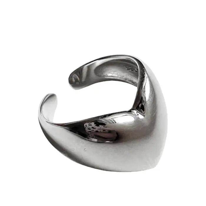 Bague en argent sterling 925 / plaqué or 18 carats