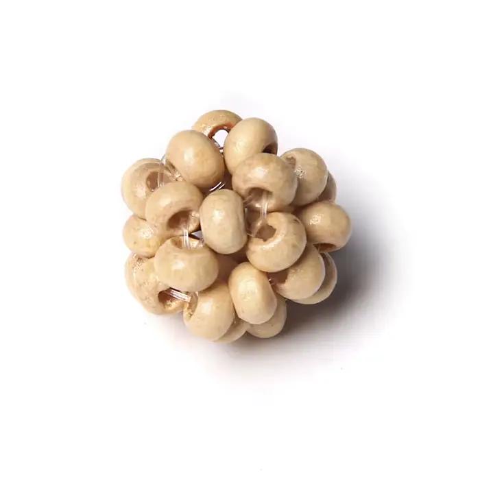 Boucles d'oreilles en bois faites à la main perles naturelles pour femmes occasions spéciales anniversaires mariages cadeaux personnalisés bricolage bijouterie