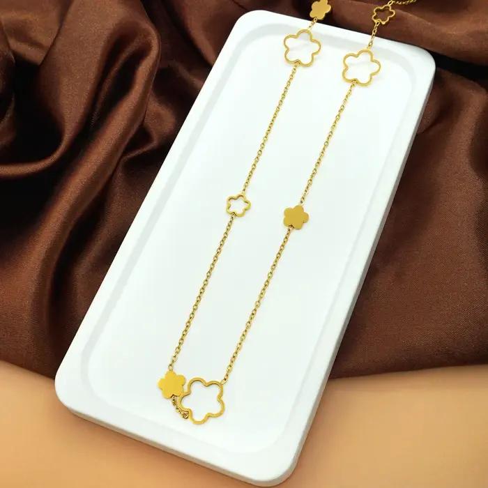 Collier fleuri long pour femme style bohème occasions spéciales anniversaire saint-valentin halloween noel rentrée ecole