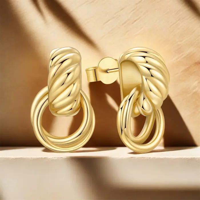Boucles d'oreilles en argent sterling élégantes pour femmes pour les occasions spéciales et le quotidien