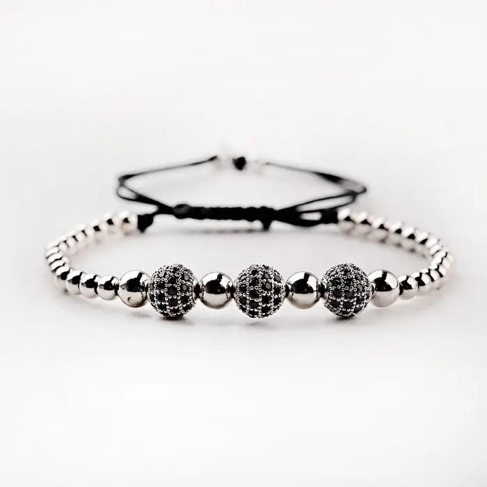 Bracelets de luxe en macramé tressé pour hommes