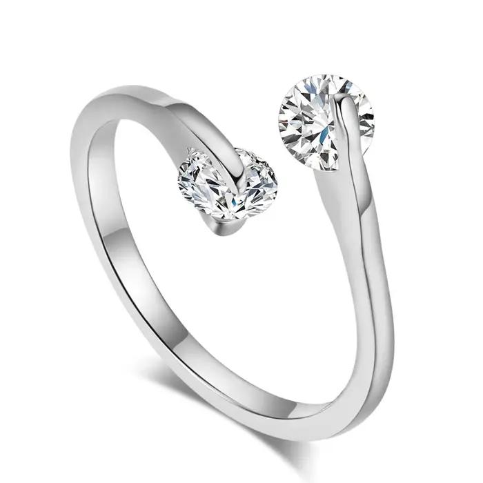 Bagues de mariage en cristal Zircon pour femmes