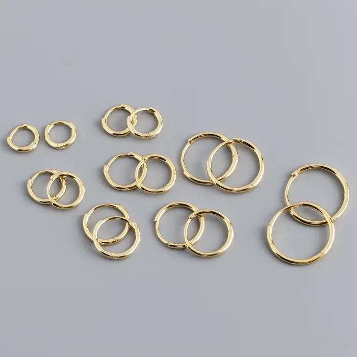 Boucles d'oreilles créoles en argent sterling 925 pour femme et homme, avec des motifs ronds et une personnalité sauvage, pour toutes les occasions spéciales