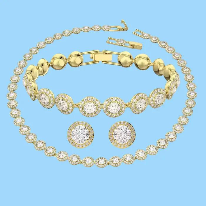 Ensemble de bijoux de luxe exquis de haute qualité pour mariage, collection 2026 UE, simple et élégant, vente chaude