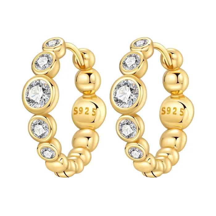 MISEFF – boucles d'oreilles en argent Sterling S925