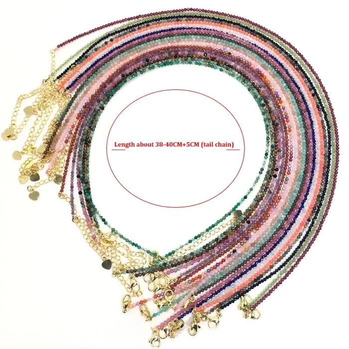 Ensemble de bracelets et colliers en pierre naturelle bohème Simple pour femmes