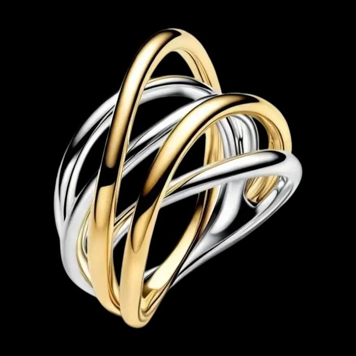 Nouvelle Bague Vague de Mer en Argent S925 avec Diamants