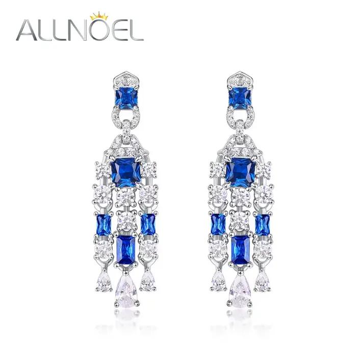 ALLNOEL-Boucles d'oreilles pendantes en argent regardé 925 pour femme, pompon en forme de main de sp