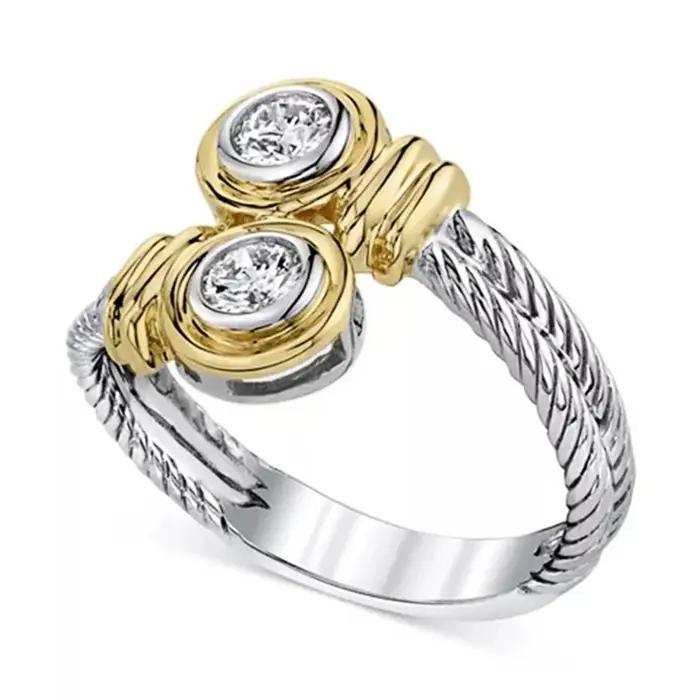 Huretailers-Bague entrelacée avec fermeture éclair pour femme, bague polyvalente, bande de conception, bijoux pour femmes, nouvelle arrivée