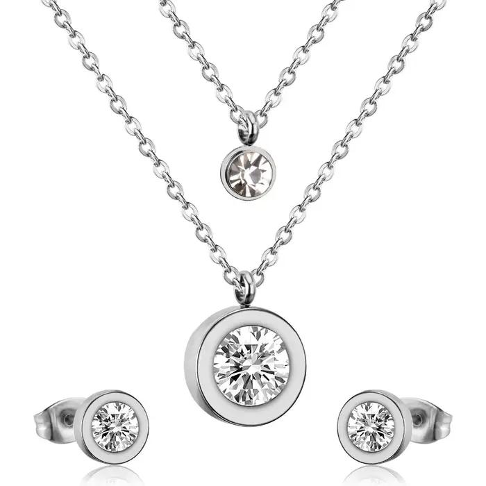 Ensembles de Bijoux de luxe en zircone cubique