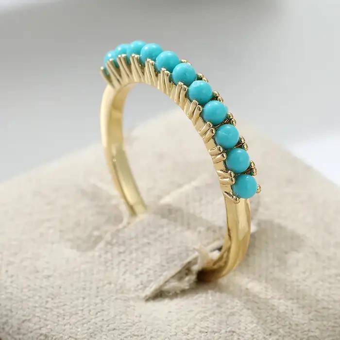 Bague Classique Dorée à Motifs Géométriques pour Femmes, Bijou Tendance Idéal pour Soirées et Fêtes Spéciales