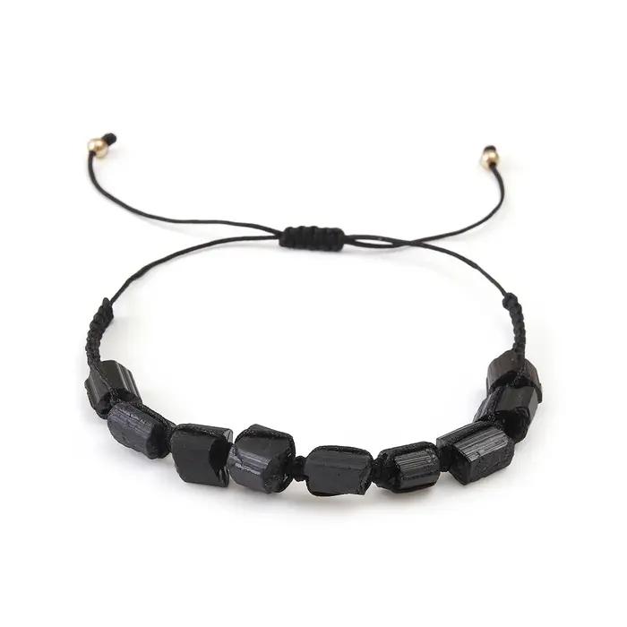 Bracelets de Protection en Tourmaline noire pour hommes et femmes