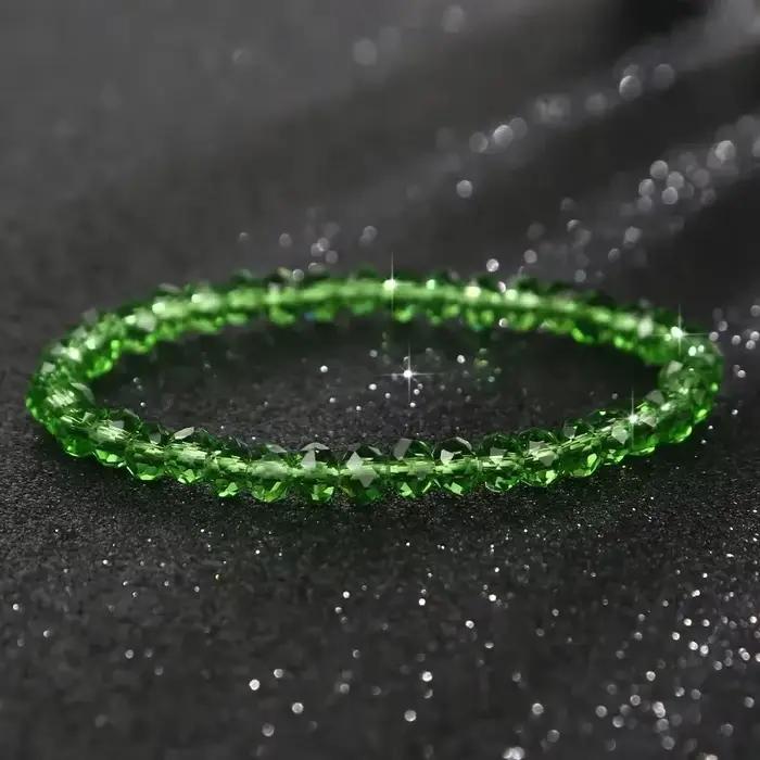 Nouveau Bracelet en cristal d'autriche artificiel, perles en pierre brillante, corde élastique, bijoux pour femmes