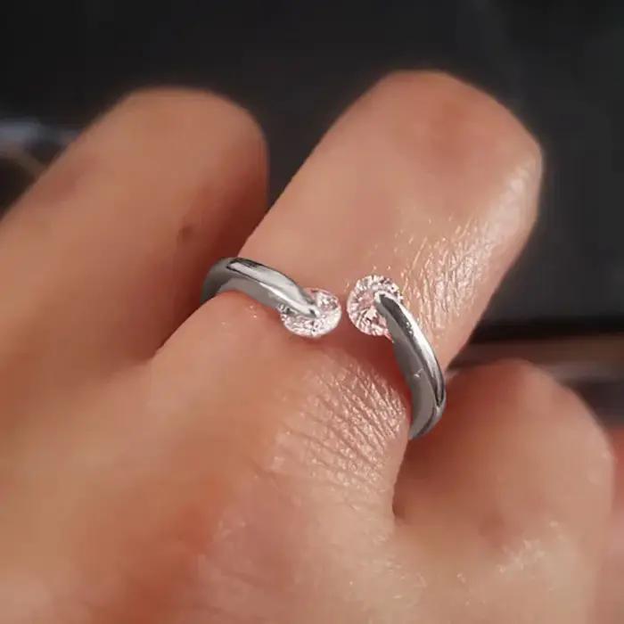 ALIZERO 925 bague en argent Sterling AAAAA Zircon pour femmes bagues de fiançailles mariée éternité bande bijoux de mariage