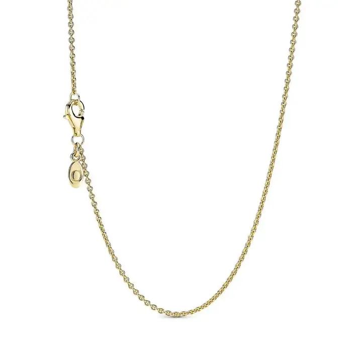 925 argent sterling nouveaux bijoux pour femmes collier en or rose peut être conçu
