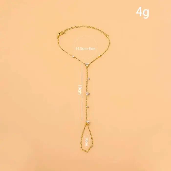 Bracelet de luxe en métal et cristal pour femmes
