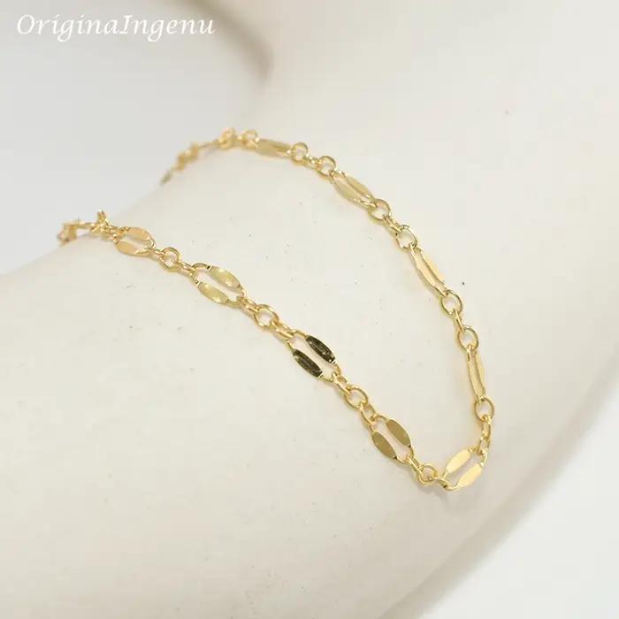 Bracelet chaîne rempli d'or 14K