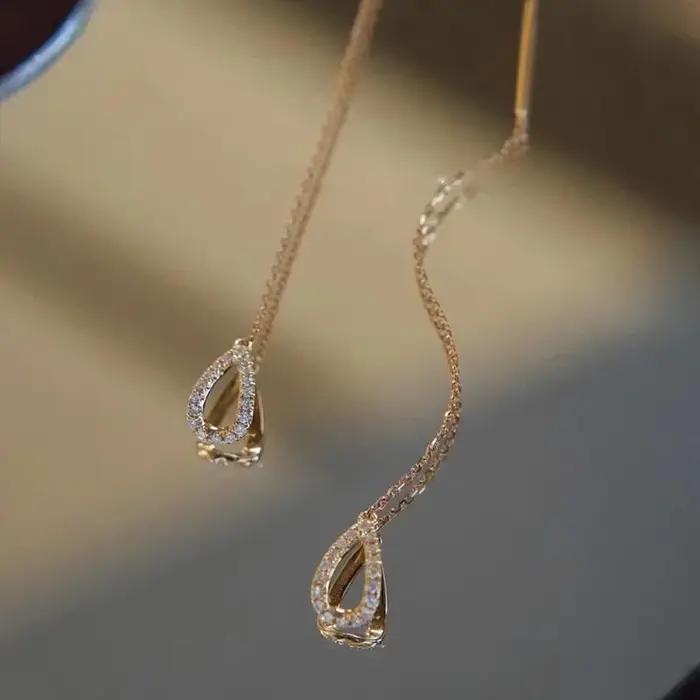 Boucles d'oreilles longues suspendues pour femmes