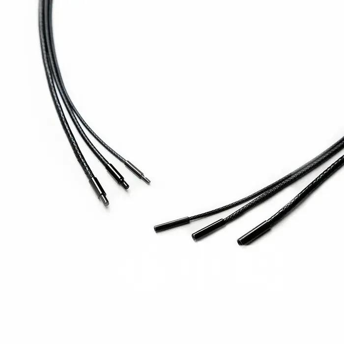 Collier Chaîne en Cuir Noir pour Bricolage Fait Main Corde Tressée Occasions Spéciales Personnalisé