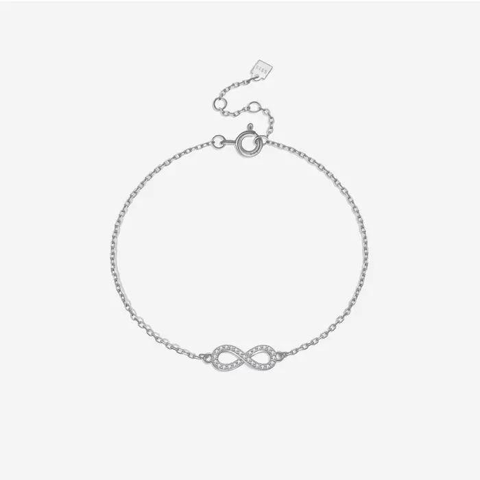 Bracelet en argent regardé 925 Clear Zunderes on Cahin