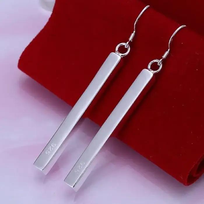 Boucles d'oreilles pendantes en argent sterling 925, haute qualité, pour femmes, élégantes, bijoux d