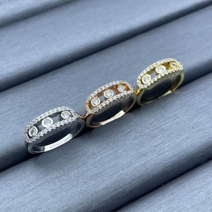 Bague élégante en argent 925 - Cadeau de mariage de haute qualité pour femme - Accessoire brillant à faire soi-même
