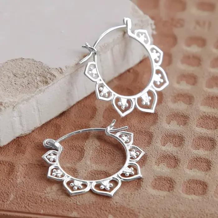 Huitan – boucles d'oreilles créoles Style bohémien pour femmes