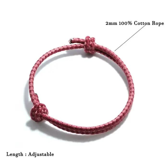 Bohème 100% coton corde Bracelet hommes femmes bohême fait à la main Macram Braslet réglable LGBT Brazalete plage accessoires cadeau