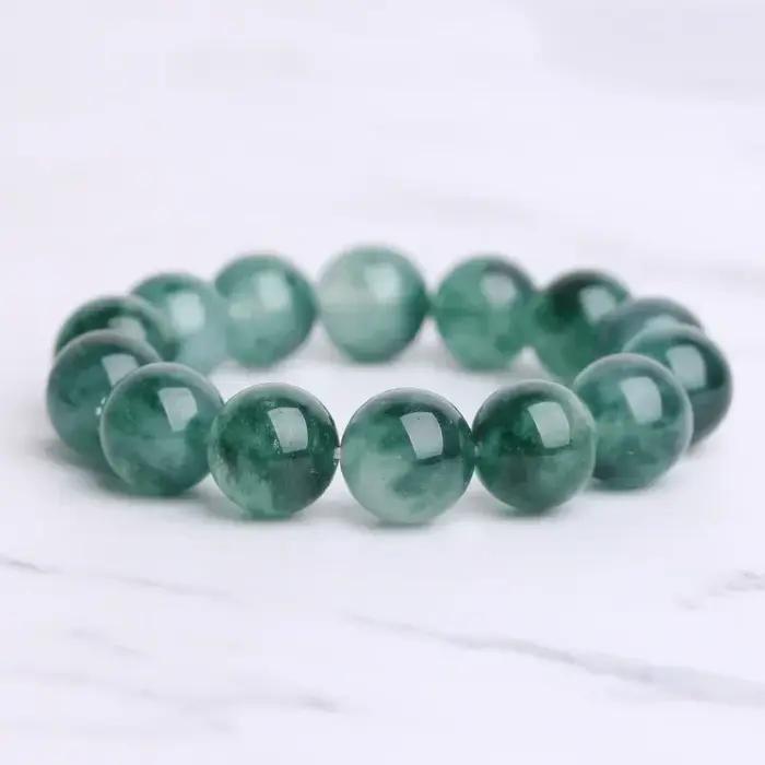 Bracelet en jade de Birmanie véritable pour homme et femme, pierres précieuses naturelles, bracelet à brins, style sportif, occasion festive