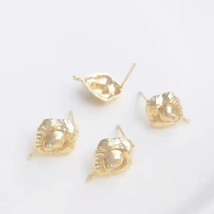 Bijou tête de lion vintage plaquée or 14 carats avec boucles d'oreilles pendantes en argent 925 pour femmes occasions spéciales