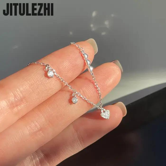 Bracelet en argent sterling 925 pour femmes design moderne star cristal léger pour occasions spéciales anniversaire mariage party