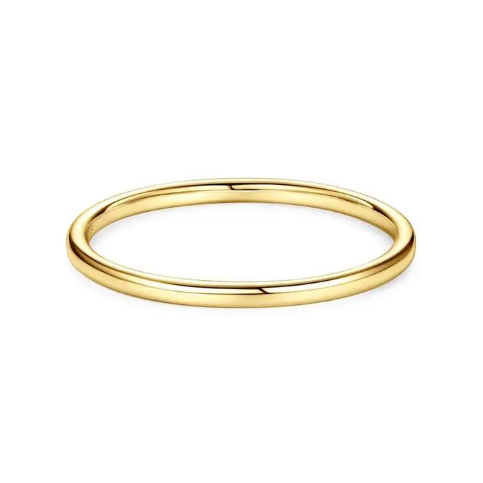 Bague IOGOU plaquée or 18 carats pour femme, en argent sterling 925, tendance, nouveauté, style simp