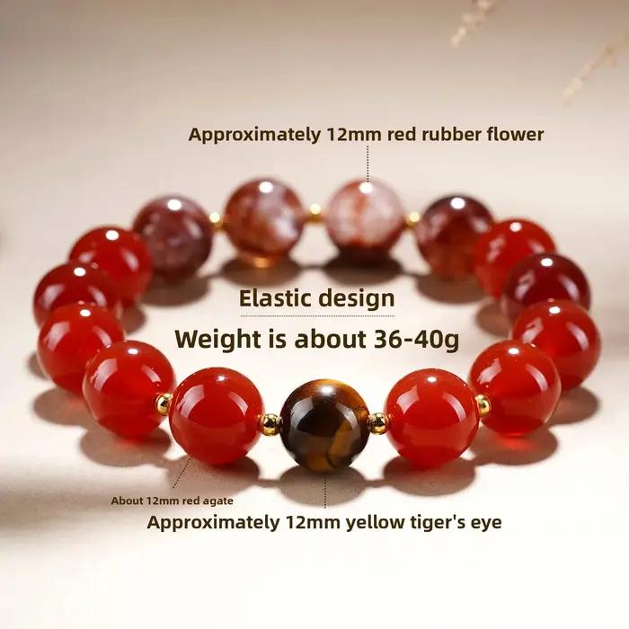 Bracelet Original en Agate rouge naturelle