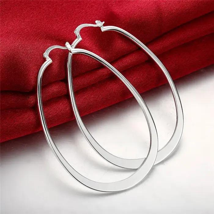 Boucles d'oreilles à breloques en argent Sterling 925