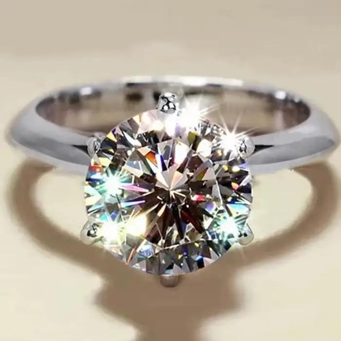 Bague Moissanite certifiée GRA VVS1