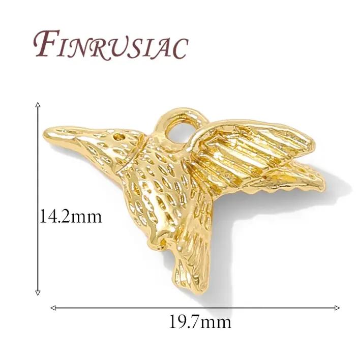 Pendentif décoratif plaqué or 18 carats, 3 Styles, pour bijoux, accessoires de fabrication de boucle