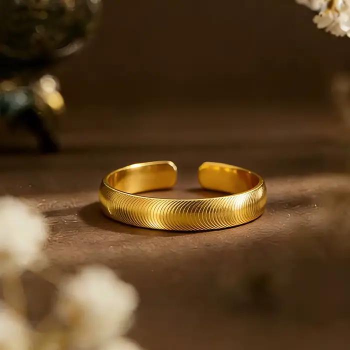 KISS&FLOWER – bracelets brillants en or 24 carats pour femmes