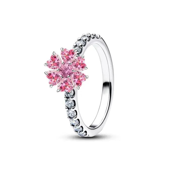 Bague en argent sterling 925 sertie de zirconium blanc romantique pour femmes occasions spéciales anniversaires fiançailles mariage