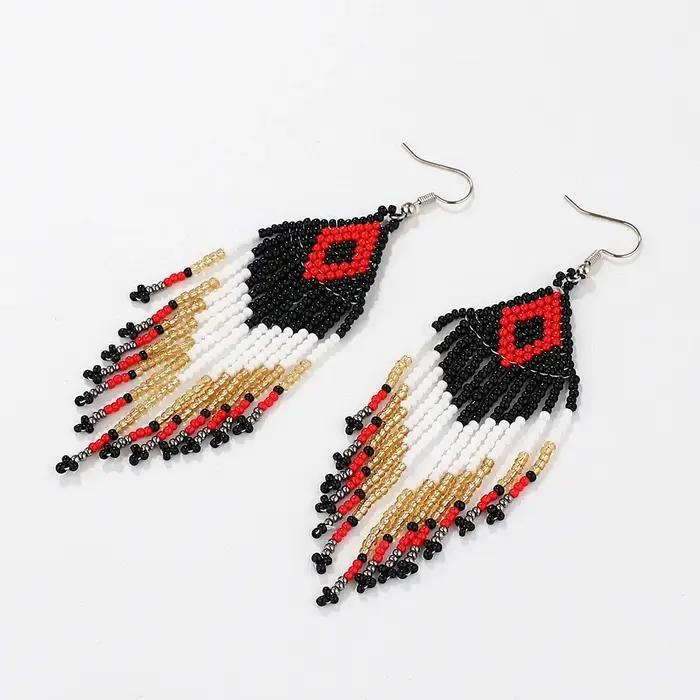 Boucles d'oreilles à franges style bohémien
