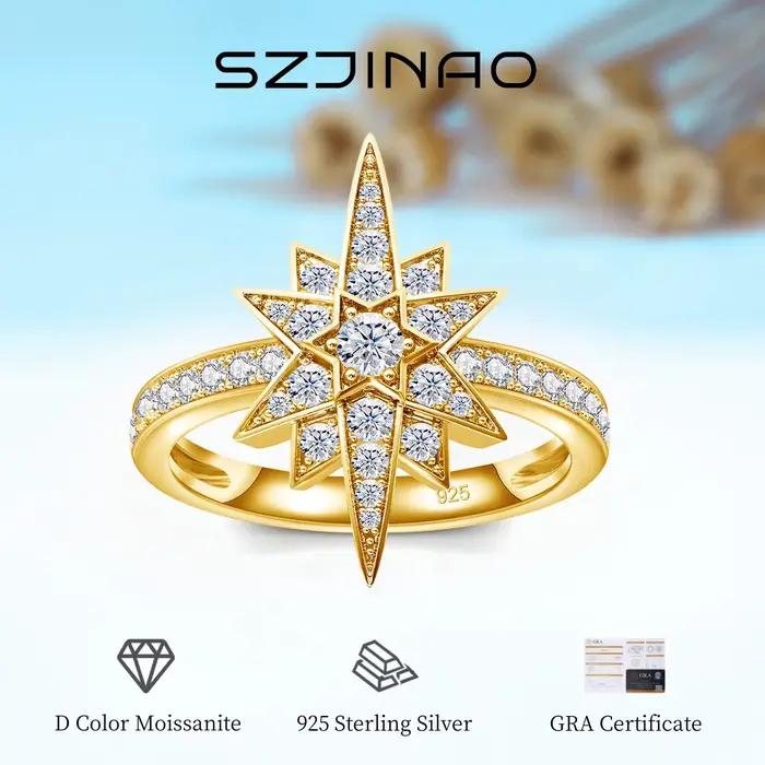 Bague de luxe en Moissanite pour femmes, couleur D VVS1, 3MM, 925, tendance, anniversaire de mariage, bijoux fins, cadeau, nouveau Style 2023