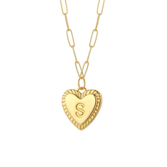 Collier avec lettre initiale et nom pour femmes