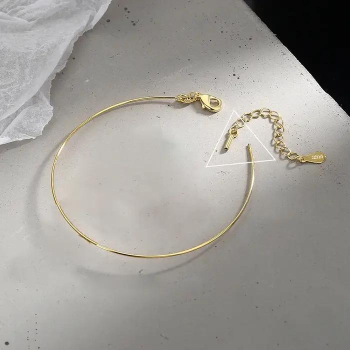 Bracelet réglable en perles faites à la main de couleur argentée, style rétro, pour femmes, bijoux tendance, accessoires minimalistes, vente en gros