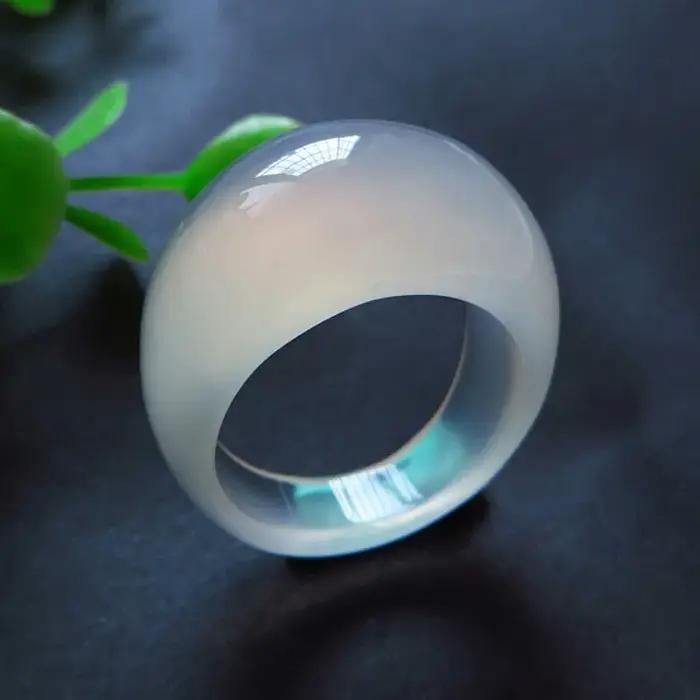 Bague en agate verte naturelle artisanale pour hommes et femmes, bijou élégant et naturel pour occasions spéciales