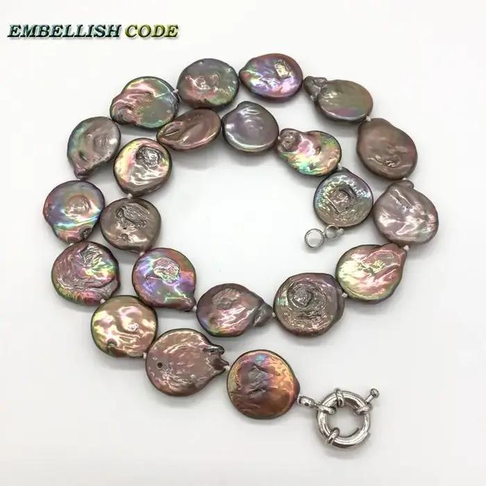 Collier ras du cou en perles baroques