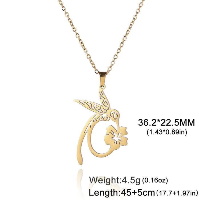 Teamer Collier vintage en acier inoxydable pour femme