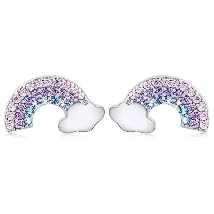 Boucles d'oreilles chat de dessin animé pour enfants filles
